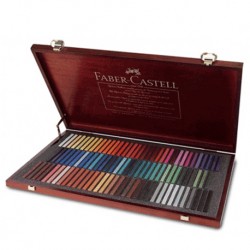 Pasteles Faber Castell Polychromos Caja de madera 100 colores