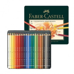 Lápices de color Polychromos Faber Castell. Estuche de metal 
