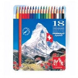 caja metal lapices Prismalo Aquarelle Caran d'Ache.